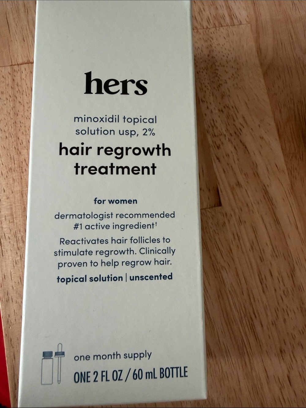 NWT HERS Hair Growth Serum - 2oz - Hair Regrowth Drops - Back to School